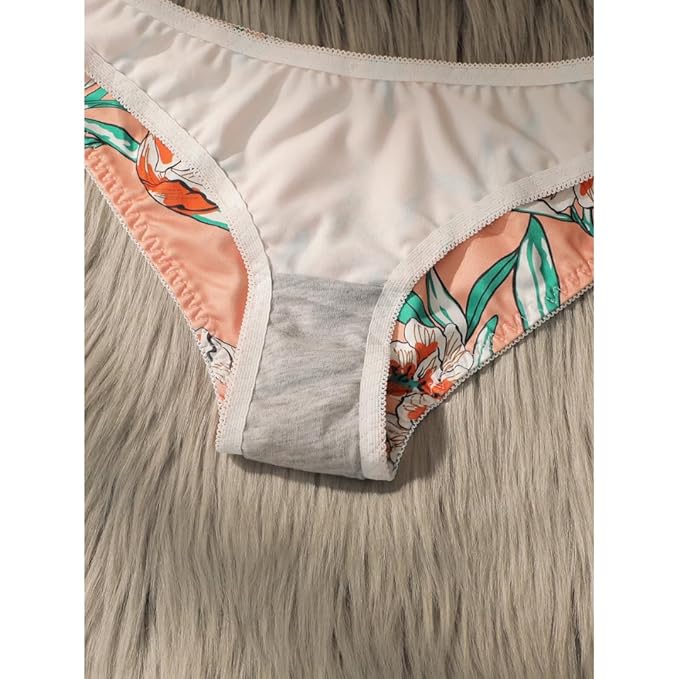 Pleasing Strings Women Floral Print Wired Push-Up Bra & Panty Set