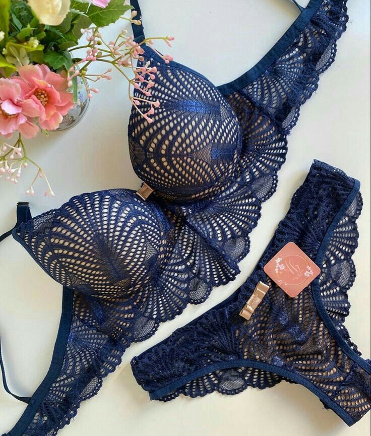 Heartless Romantic Bra And Panty Set Blue